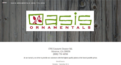 Desktop Screenshot of oasisornamentals.com